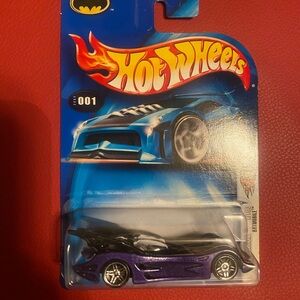 Hot Wheels Black and Purple Batmobile Toy Car